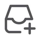 Inbox Add SVG Icon